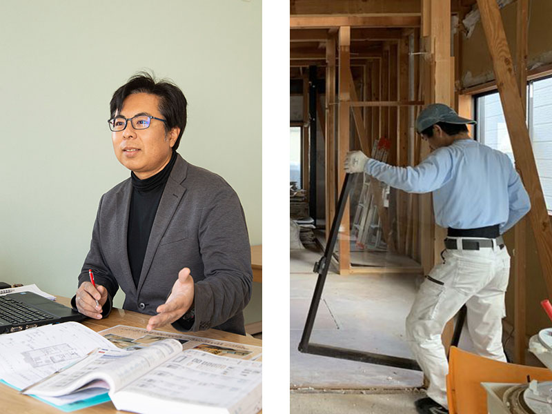 つくるのはプロ！一級建築士と熟練大工